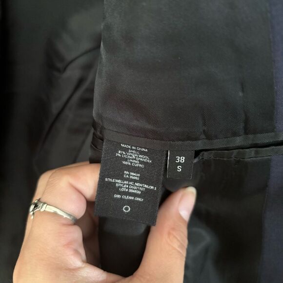 Theory 38 S CHAMBERS blazer wool blend Blue Professional Suit Modern Fit - Picture 3 of 14